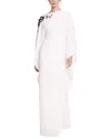Marchesa Notte Embroidered Draped Kaftan