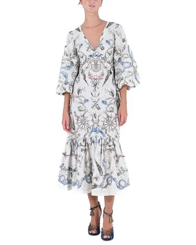 Marchesa Notte Maxi Day Dress In Multi