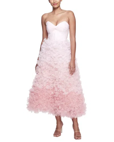 Marchesa Notte Maxi Dress In Pink