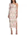 Marchesa Notte Alexis Midi Dress In Multi