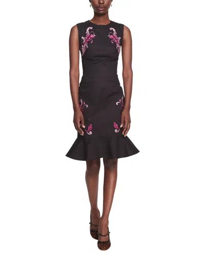 Marchesa Notte Mini Dress In Animal Print