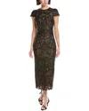 Marchesa Notte Noho Cocktail Dress In Black