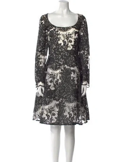 Pre-owned Marchesa Notte Nylon Knee-length Dress In Multi