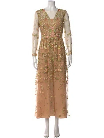 Pre-owned Marchesa Notte Nylon Long Dress