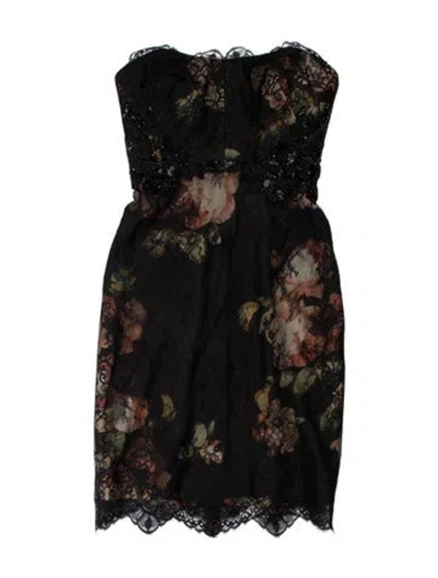Pre-owned Marchesa Notte Nylon Mini Dress In Blue