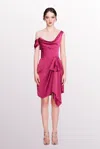 Marchesa Notte Off-shoulder Mini Dress In Multi