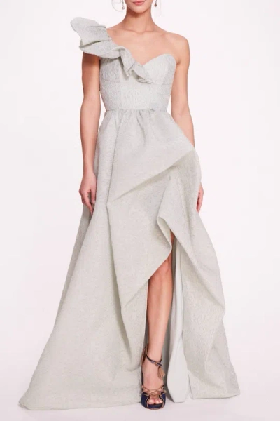 Marchesa Notte One-shoulder Sleeveless Gown In Multi