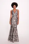Marchesa Notte Gown In Multi