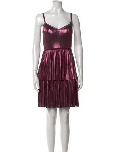 Pre-owned Marchesa Notte Printed Mini Dress