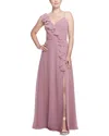 Marchesa Notte Siena Sleeveless Long Gown In Purple