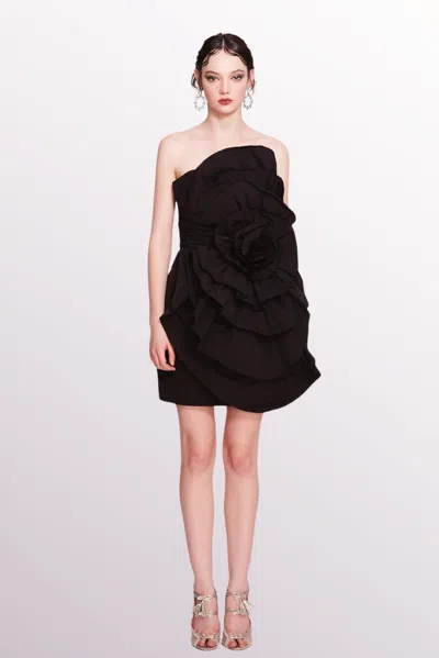 Marchesa Notte Sleeveless Flower Mini Dress In Multi
