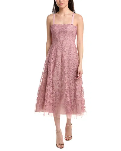 Marchesa Notte Soho Tulle Cocktail Dress In Pink