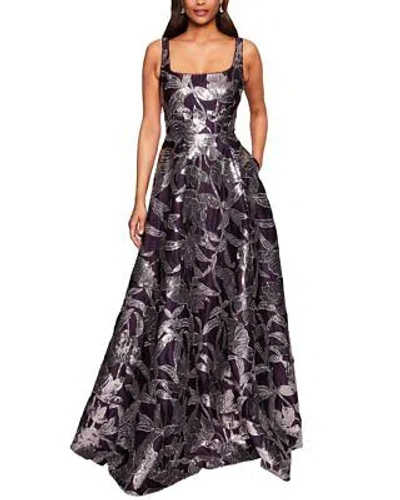 Pre-owned Marchesa Notte Square Neck Strapless Bal Long Gown Women's 2 In Purple