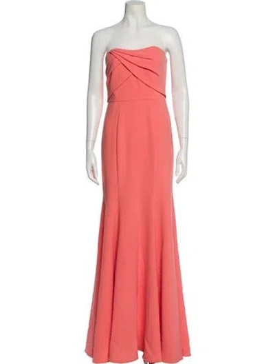 Pre-owned Marchesa Notte Strapless Long Dress W/ Tags In Multi