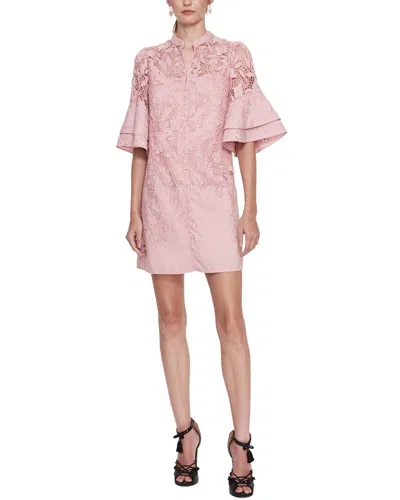 Marchesa Notte Tiarella Mini Dress In Pink