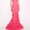 MARCHESA NOTTE TULLE ROSETTE GOWN