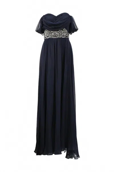 Marchesa Notte Women's Chiffon Grecian Gown In Drape In Multi