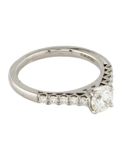 Pre-owned Marchesa Platinum 1.01ctw Diamond Engagement Ring In Multi
