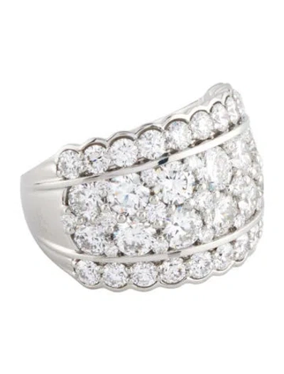 Pre-owned Marchesa Platinum 4.05ctw Diamond Band In Multi