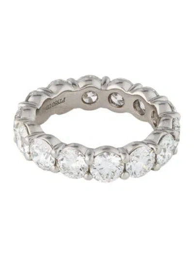 Pre-owned Marchesa Platinum 4.35ctw Diamond Eternity Band In Multi