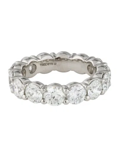 Pre-owned Marchesa Platinum 4.36ctw Diamond Eternity Band In Multi
