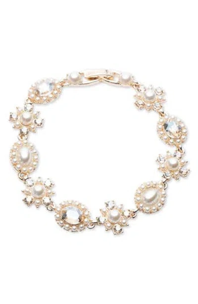 Marchesa Precious Imitation Pearl Bracelet In Gold