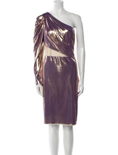Pre-owned Marchesa Printed Knee-length Dress
