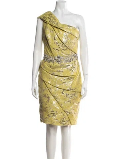 Pre-owned Marchesa Printed Mini Dress W/ Tags In Multi