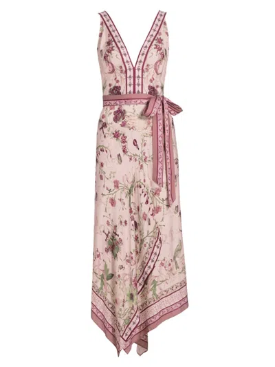 Marchesa Rosa Women's Byrn Floral Sleeveless Maxi Dress In Pink