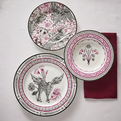 Marchesa Serengeti 4-piece Dinner Plate Set Porcelain In Other