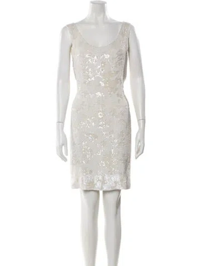 Pre-owned Marchesa Silk Knee-length Dress