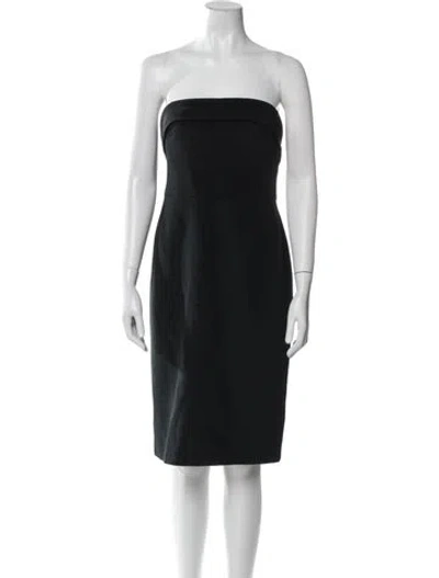 Pre-owned Marchesa Silk Mini Dress In Black