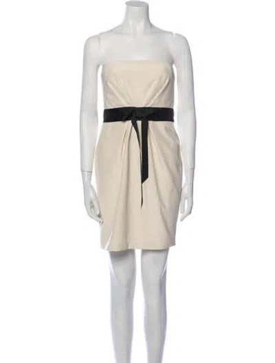 Pre-owned Marchesa Silk Mini Dress In Multi