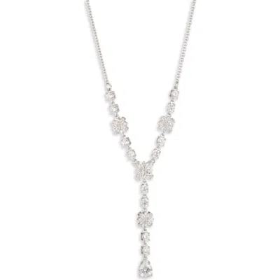 Marchesa Starstruck Cubic Zirconia Y-necklace In Silver