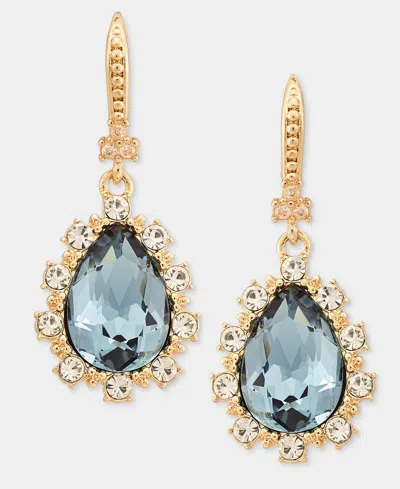 Marchesa Stone Drop Earrings In Navy