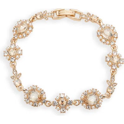 Marchesa Stone Flex Bracelet In Golden