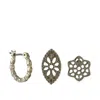 MARCHESA STUDS AND SMALL HOOP EARRINGS SET