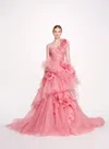 Marchesa Sweetheart Tiered Ballgown