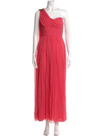 Pre-owned Marchesa Vintage Long Dress In Pink