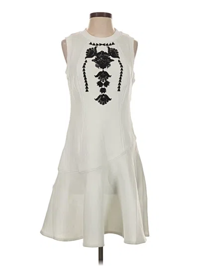 Pre-owned Marchesa Voyage Cocktail Dress In Ivory