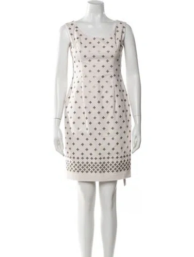 Pre-owned Marchesa Voyage Printed Mini Dress W/ Tags In Multi