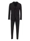Marchesani "king" Peak Lapel Two-piece Suit In Black