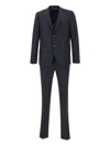 Marchesani Peak Lapel Three-piece Suit In Blue