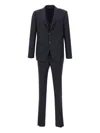 Marchesani Peak Lapel Three-piece Suit In Blue