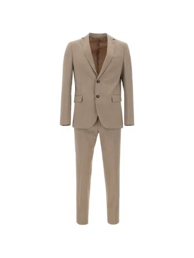 Marchesani Sassicaia Single-breasted Suit In 中性色