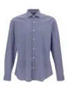 Marchesani Striped Buttoned Shirt In Blue