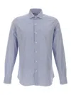 Marchesani Striped-pattern Button Shirt In Blue