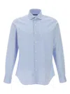Marchesani Stripes Button Shirt In Blue