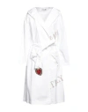 Marçi By Gil Santucci Woman Overcoat & Trench Coat White Size Onesize Cotton, Elastane In White