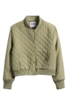 Marci Kids' Quilted Jacket In Green
